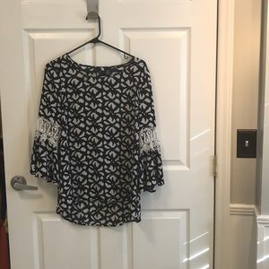 Black and white New Directions shirt